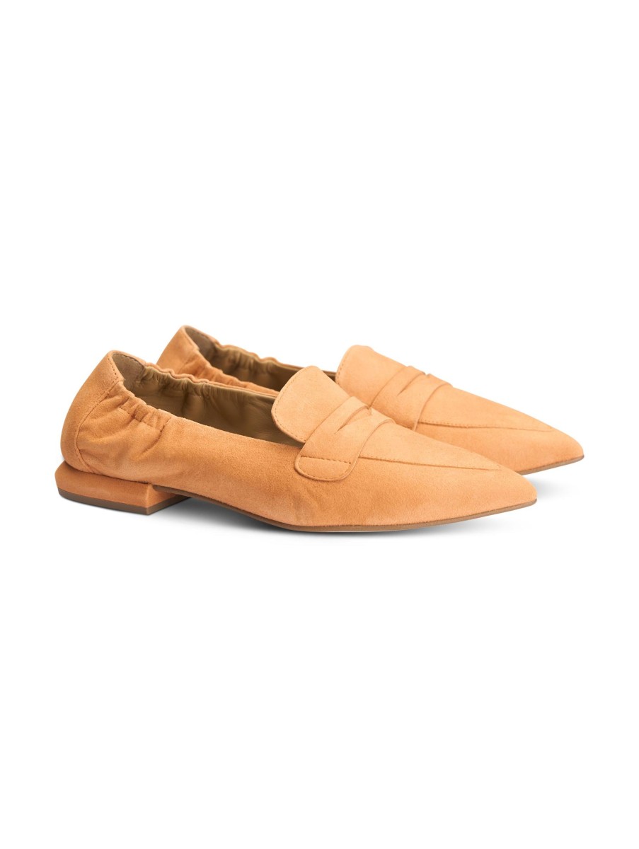 Frauen Pedro Miralles Ballerinas | Ballerina Aus Wildleder Ante Orange