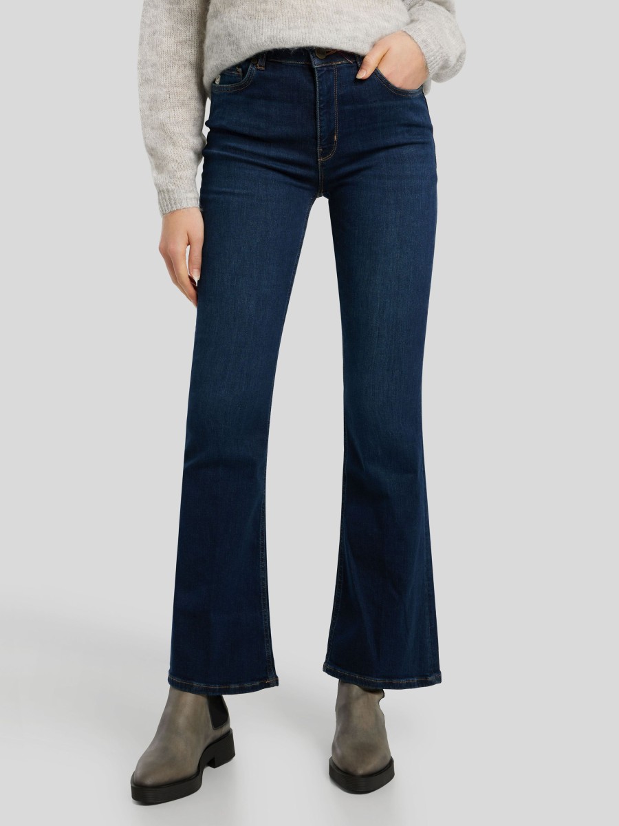 Frauen Goldgarn Denim Jeans | Jeans Flared Lindenhof Dark Denim