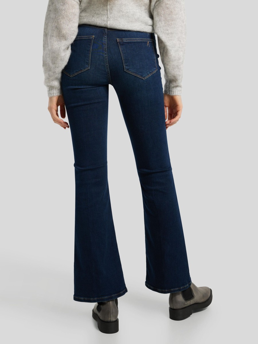 Frauen Goldgarn Denim Jeans | Jeans Flared Lindenhof Dark Denim