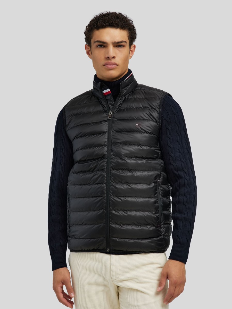 Manner Tommy Hilfiger Gilets & Westen | Steppweste Schwarz