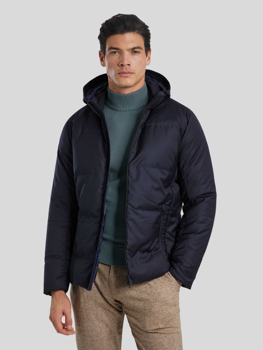 Manner UBR Jacken | Steppjacke Marine