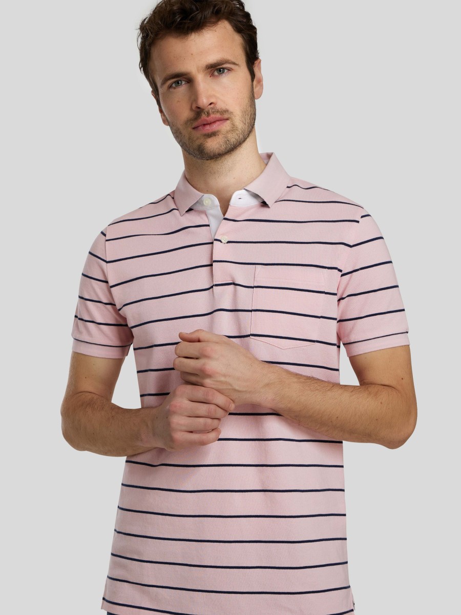 Manner Paul Kehl Polo-Shirts | Polo-Shirt Im Custom Fit Rosa