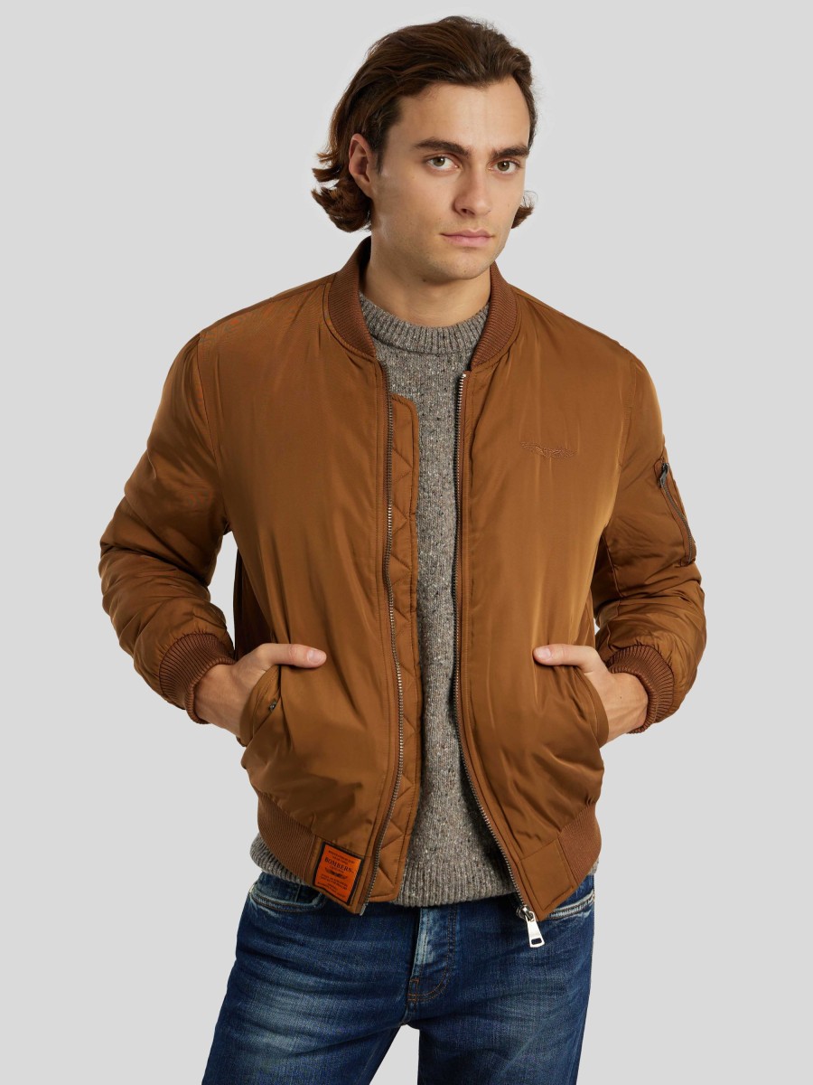 Manner BOMBERS Jacken | Bomberjacke Original Camel