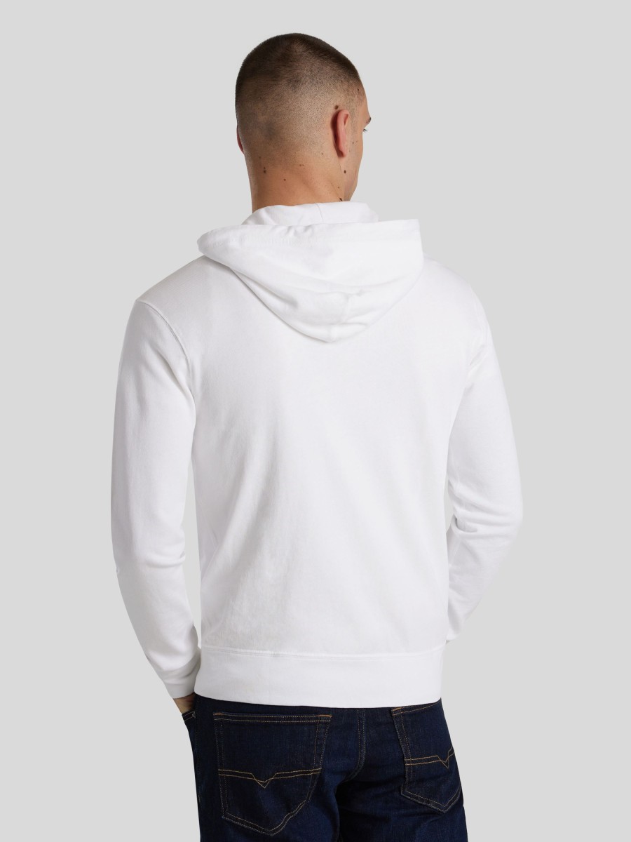 Manner Polo Ralph Lauren Men Hoodies & Sweatshirts | Sweatjacke Mit Logo Weiss