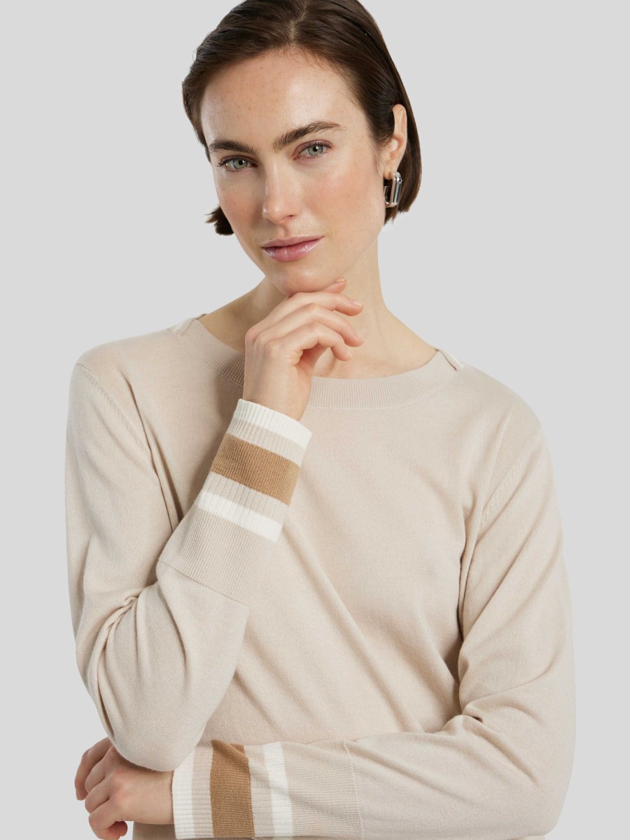 Frauen Marc Cain Pullover & Strick | Leichter Strickpullover Kitt