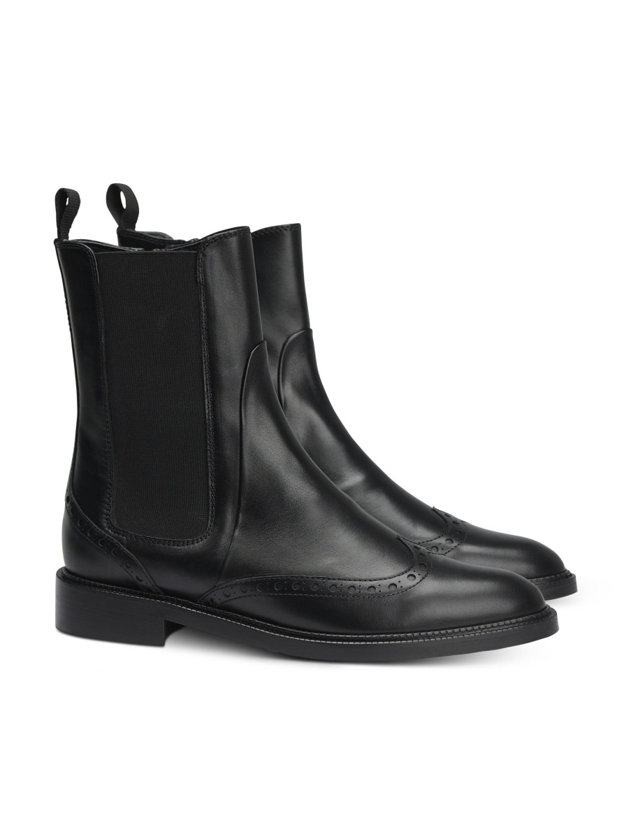 Frauen Pertini Boots & Stiefeletten | Chelsea Boots Cosmos Schwarz