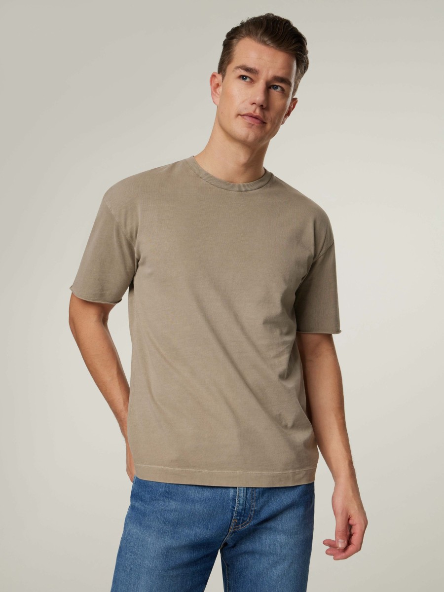 Manner Drykorn T-Shirts & Shirts | T-Shirt Eros Khaki