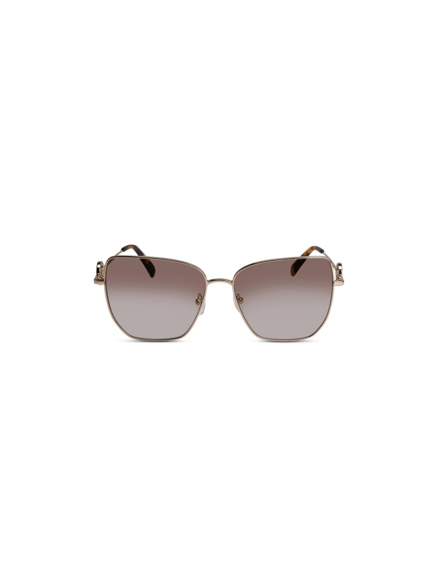 Frauen Longchamp Sonnenbrillen | Sonnenbrille Gold