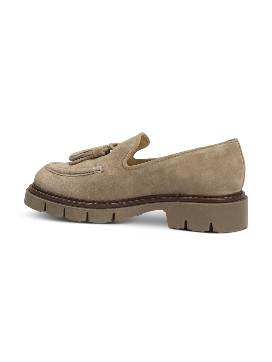 Frauen Pedro Miralles Halbschuhe | Moccasins Mit Tassel Berta Taupe