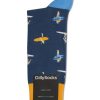 Manner Dilly Socks Wasche & Loungewear | Socken Wave Rider Marine