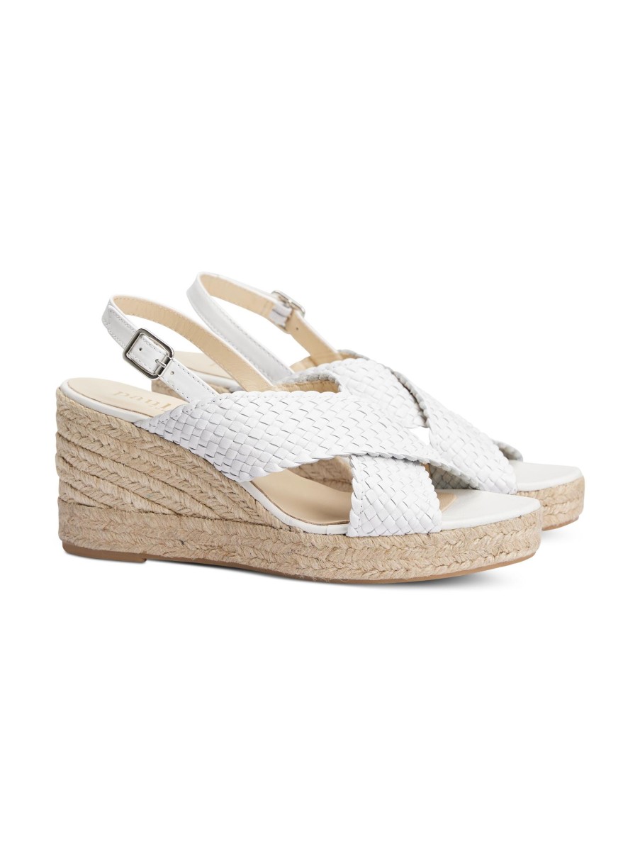 Frauen Paul Kehl Sandalen & Sandaletten | Wedges Weiss