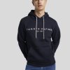 Manner Tommy Hilfiger Hoodies & Sweatshirts | Hoodie Mit Logo-Stickerei Marine