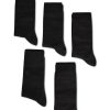 Manner Paul Kehl Wasche & Loungewear | Socken Im 5Er Set Schwarz