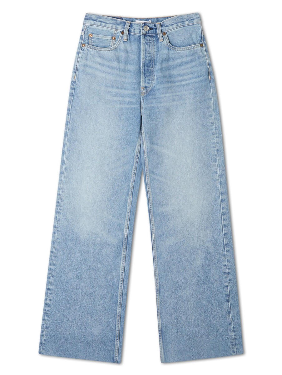 Frauen REDONE Jeans | Jeans Wide Leg Lightdenim