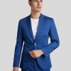 Manner Paul Vestons | Veston Im Slim Fit Mittelblau