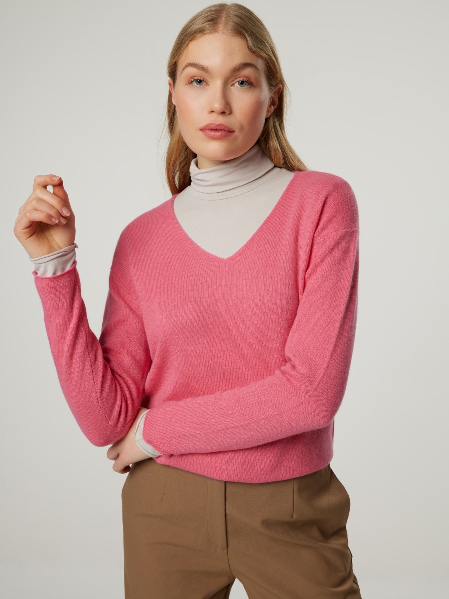 Frauen Allude Pullover & Strick | Pullover Aus Kaschmir Pink