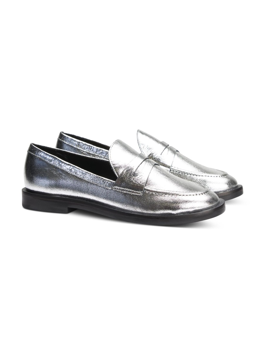 Frauen Carrano Halbschuhe | Loafer Silber