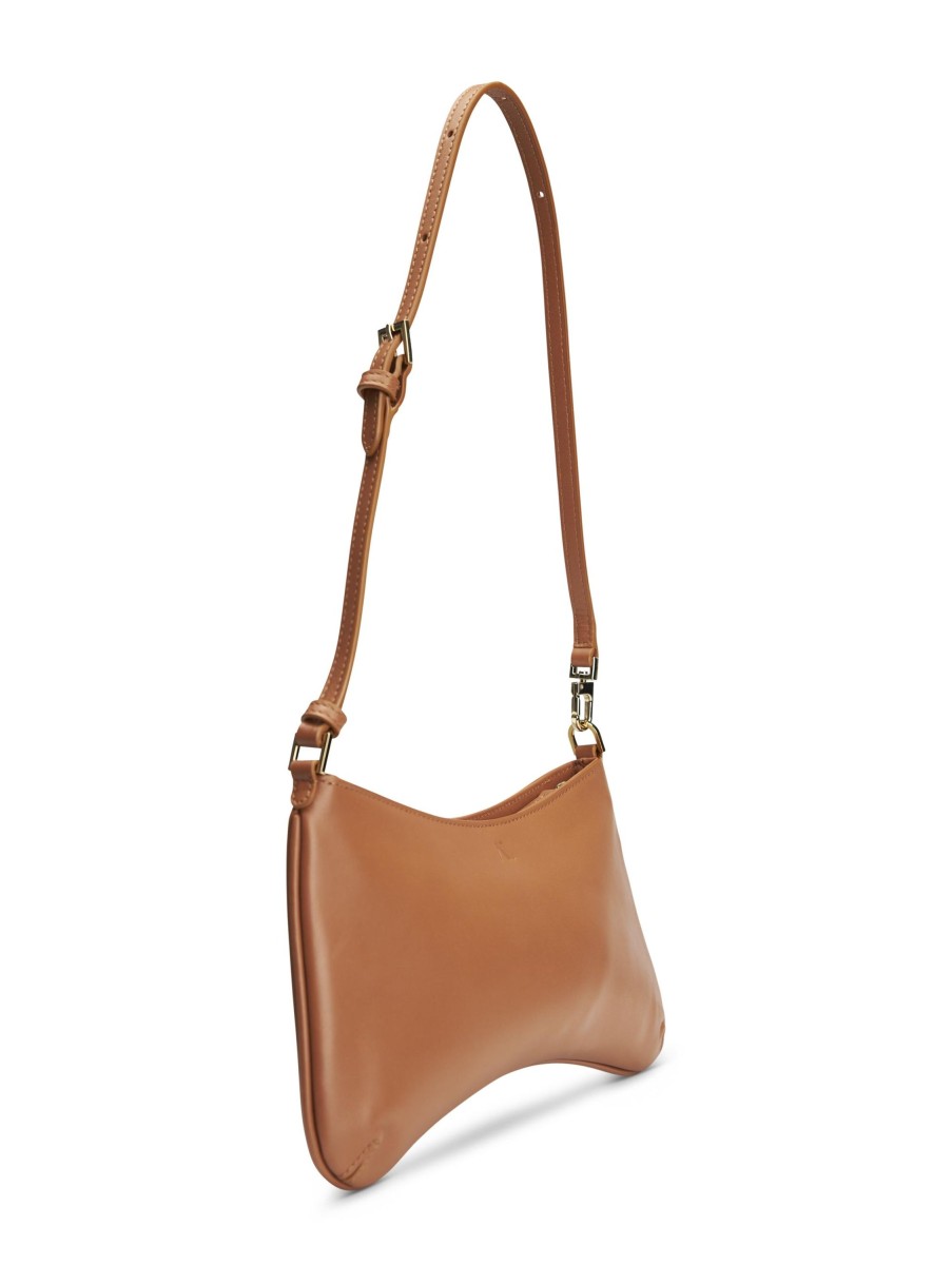 Frauen Kaai Taschen | Schultertasche Mini Arch Cognac