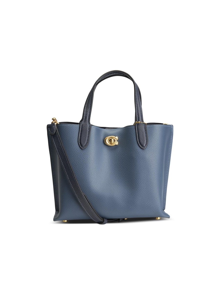 Frauen Coach Taschen | Handtasche Willow Tote Dark Denim