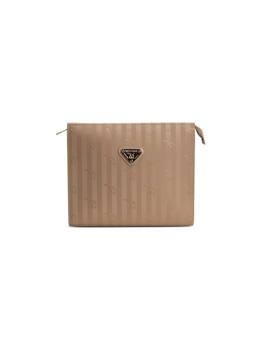 Frauen Maison Mollerus Portemonnaies & Etuis | Necessaire Reute Taupe