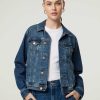 Frauen 7 for all mankind Jacken | Jeansjacke Classic Trucker Dark Denim