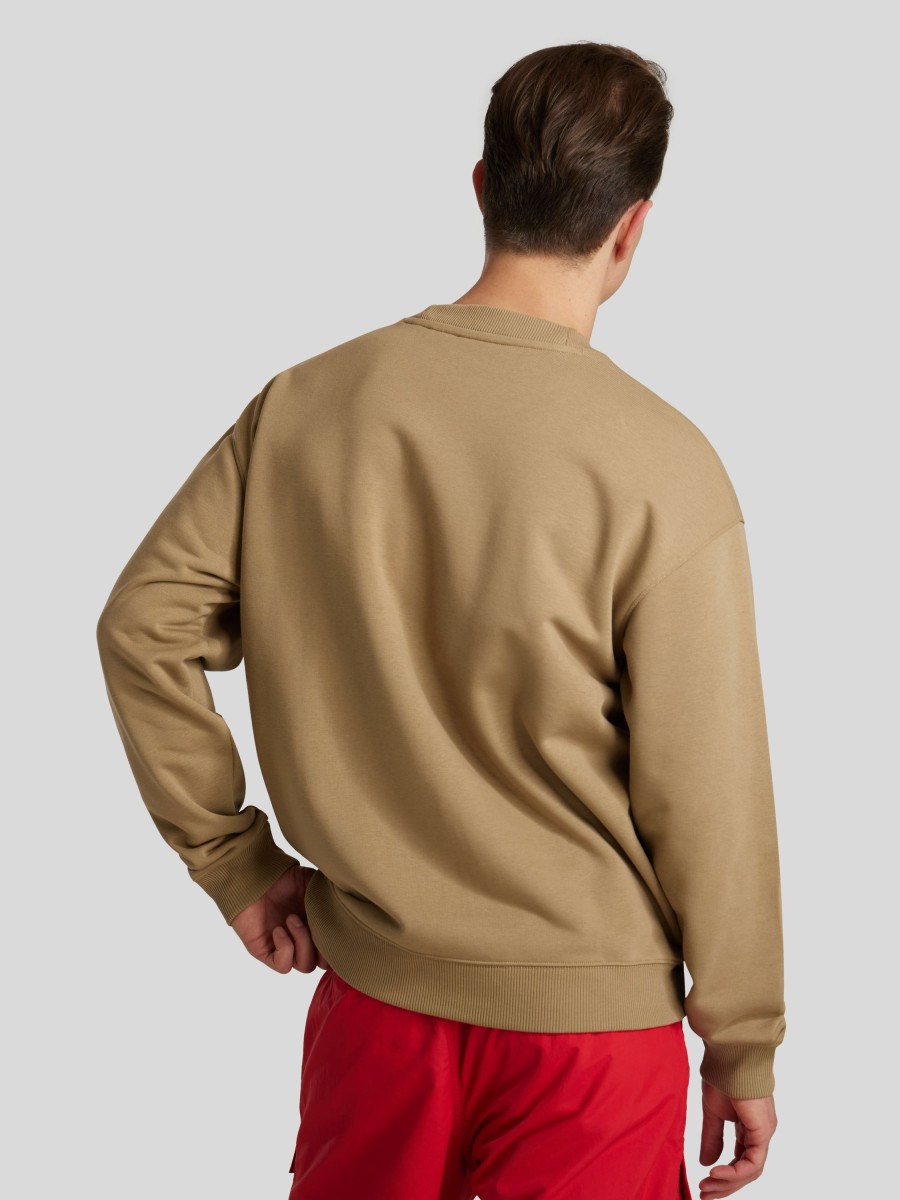 Manner Hugo Sportswear Hoodies & Sweatshirts | Sweatshirt Mit Applikation Camel