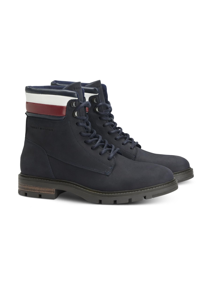 Manner Tommy Hilfiger Boots & Bottinen | Schnurstiefel Marine