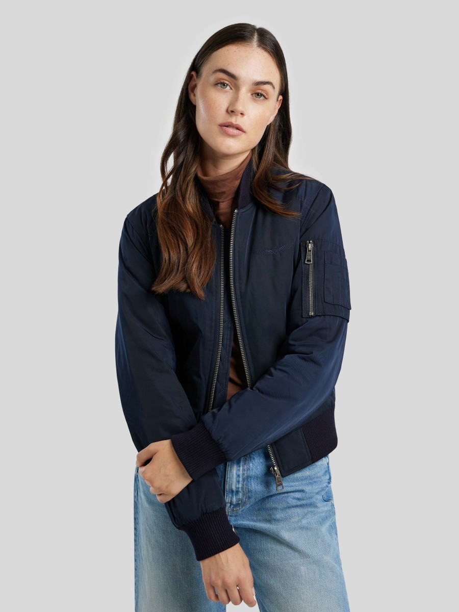 Frauen BOMBERS Jacken | Bomberjacke Original Marine