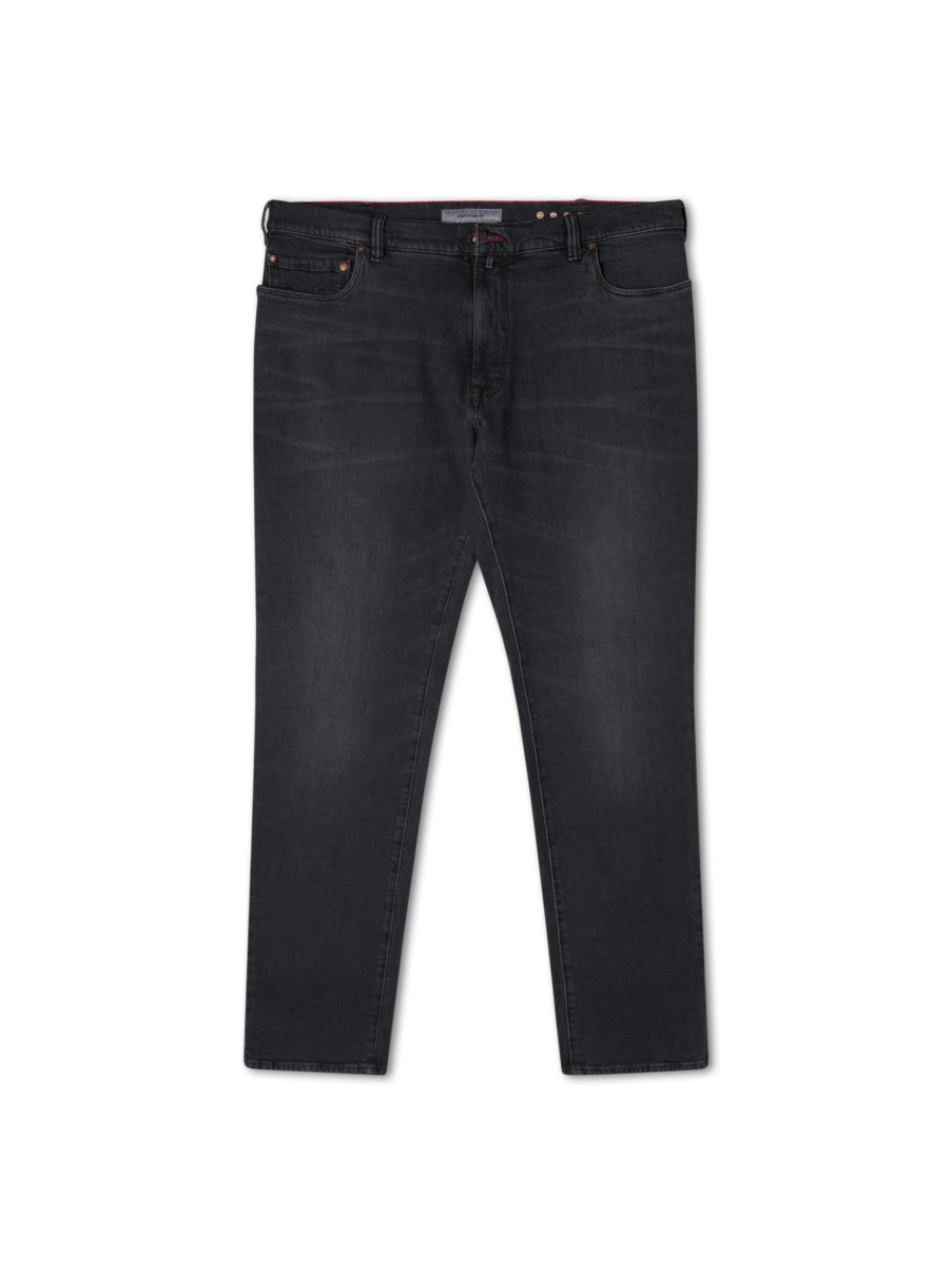 Manner Pierre Cardin Grosse Grossen | Jeans Im Tapered Fit Lyon Anthrazit