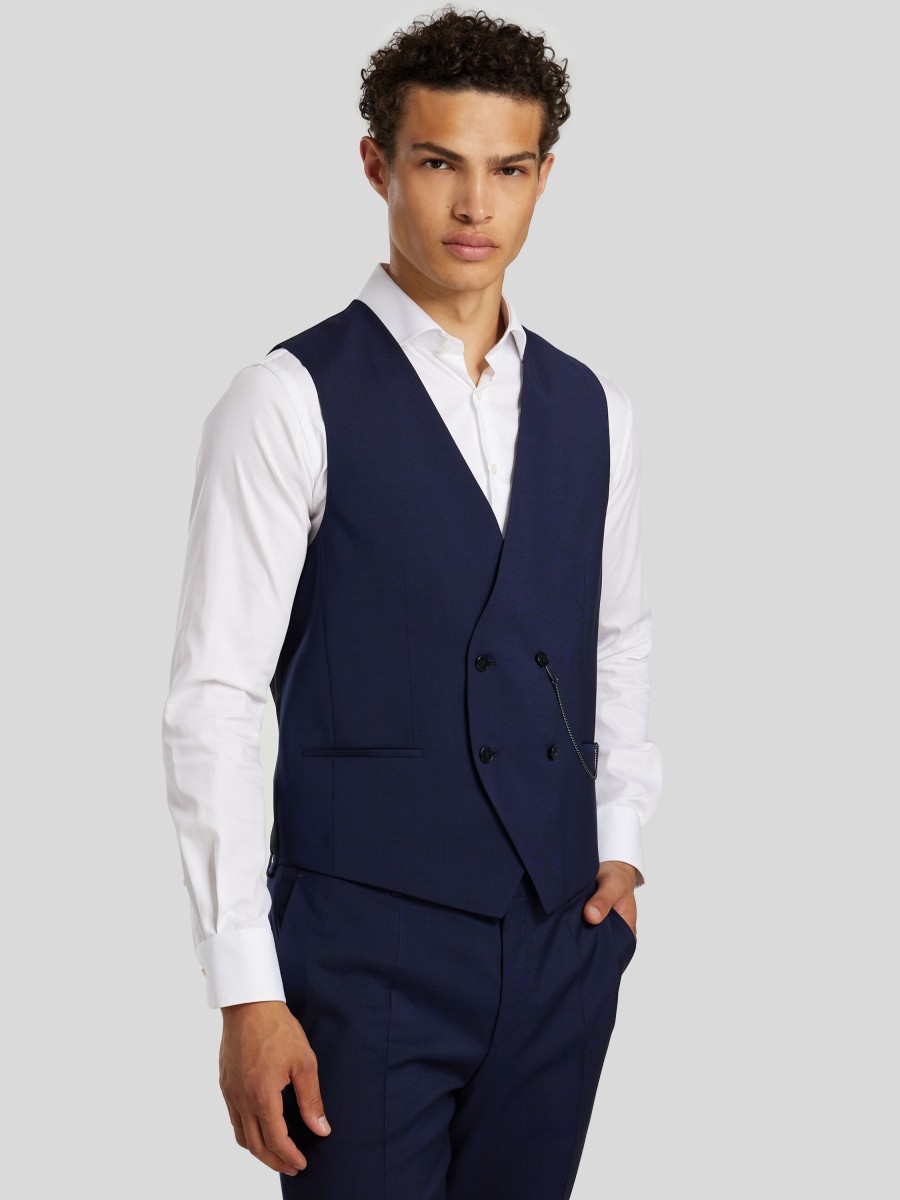 Manner HUGO Gilets & Westen | Gilet Im Slim Fit Royal