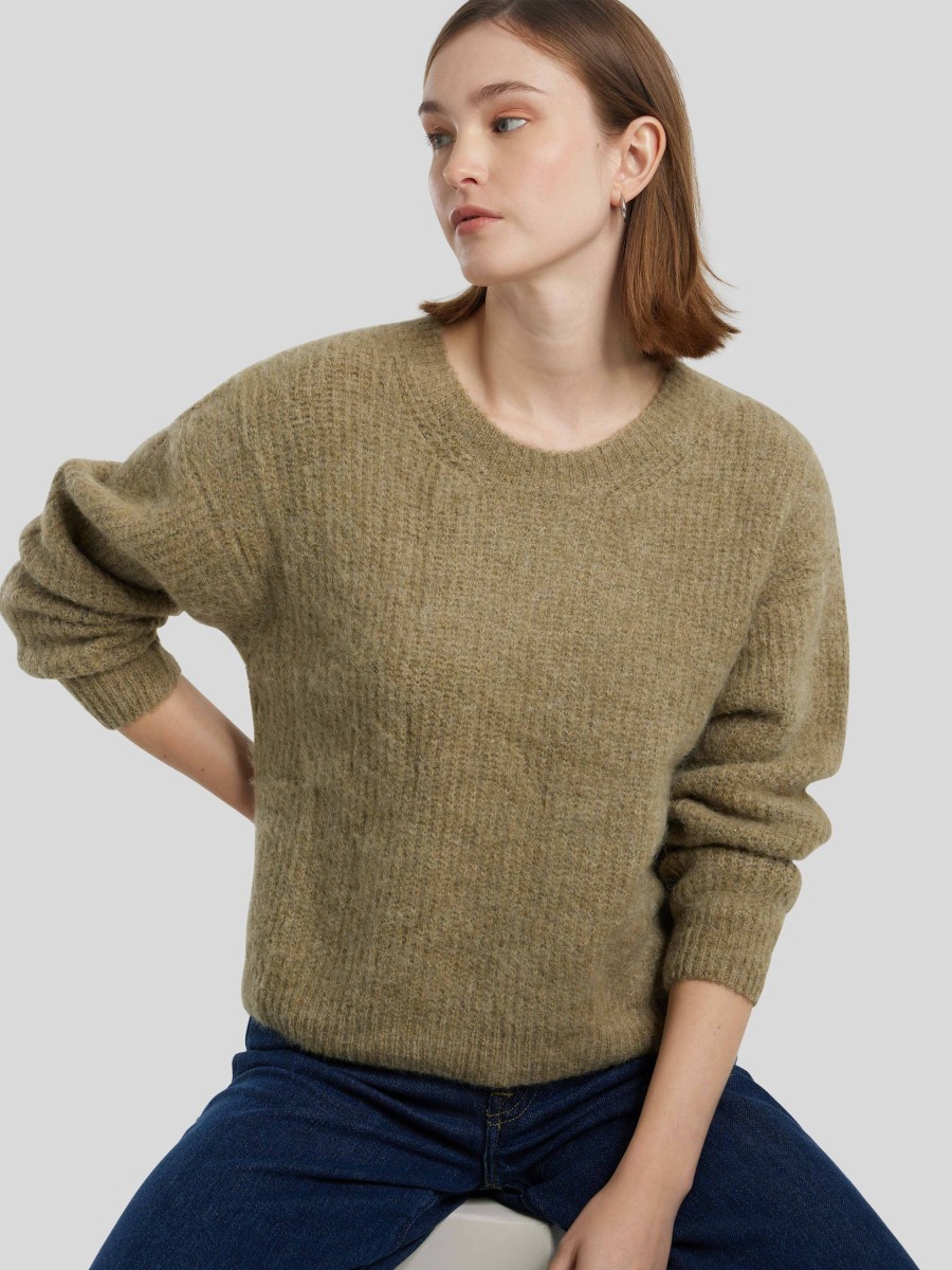 Frauen American Vintage Pullover & Strick | Strickpullover Schlamm