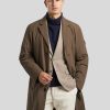 Manner BOSS Men Mantel | Trenchcoat Im Relaxed Fit Ceiro Braun