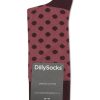 Frauen Dilly Socks Wasche & Loungewear | Socken Wine In Wine Dots Bordeaux