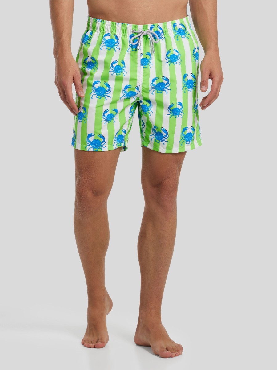 Manner MC2 Saint Barth Badehosen | Badeshorts Gustavia Grun