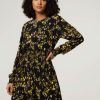 Frauen HUGO Kleider | Kleid Mit Print Kolinis Schwarz