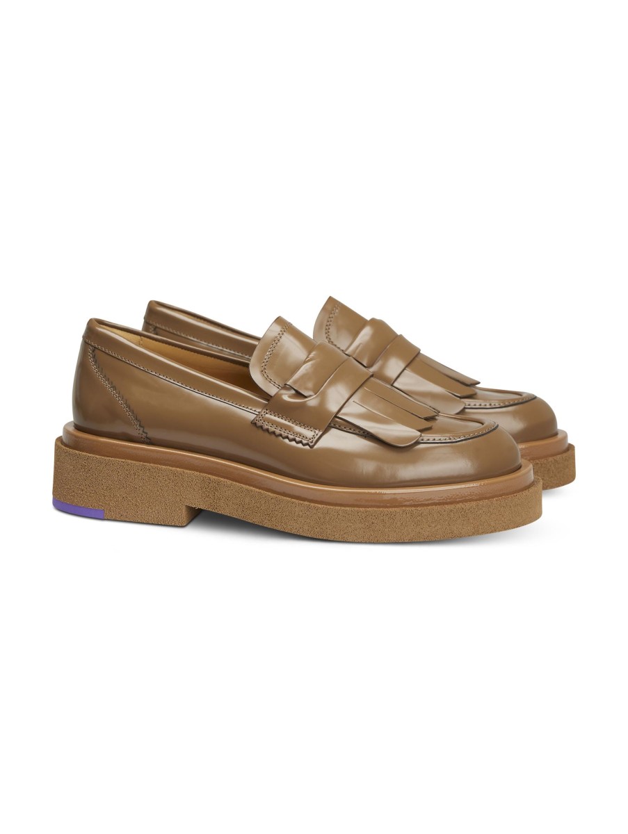 Frauen Pertini Halbschuhe | Loafer Alder Hellbraun