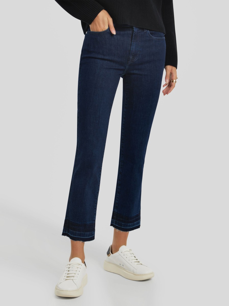 Frauen 7 for all mankind Jeans | Jeans The Straight Crop Dark Denim