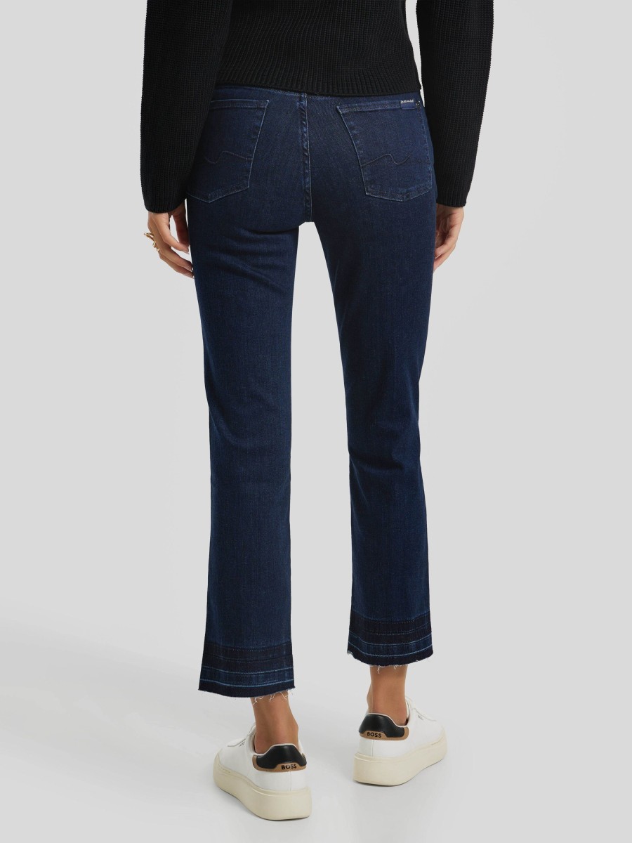 Frauen 7 for all mankind Jeans | Jeans The Straight Crop Dark Denim