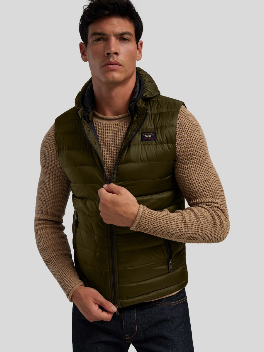 Manner Paul & Shark Gilets & Westen | Daunengilet Oliv