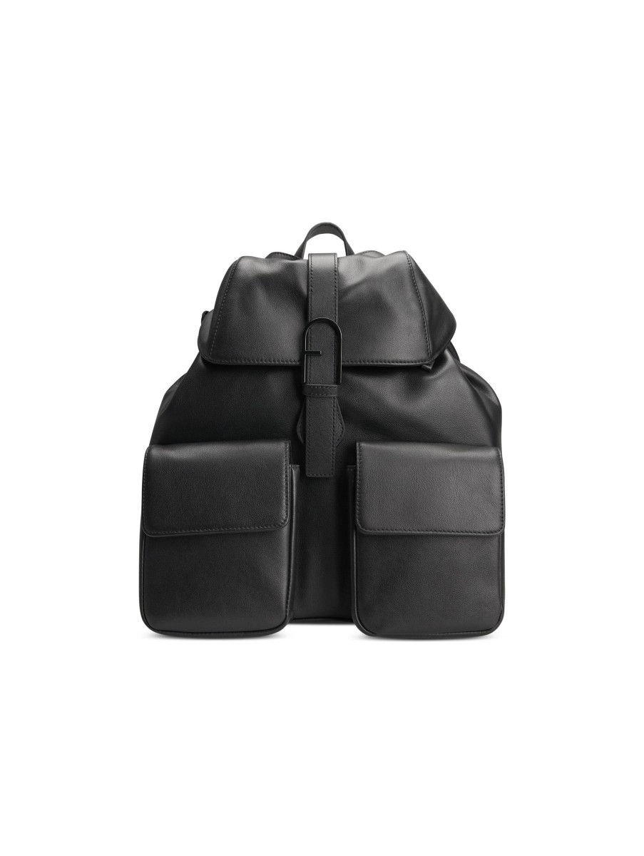 Frauen Furla Taschen | Rucksack Flow Schwarz