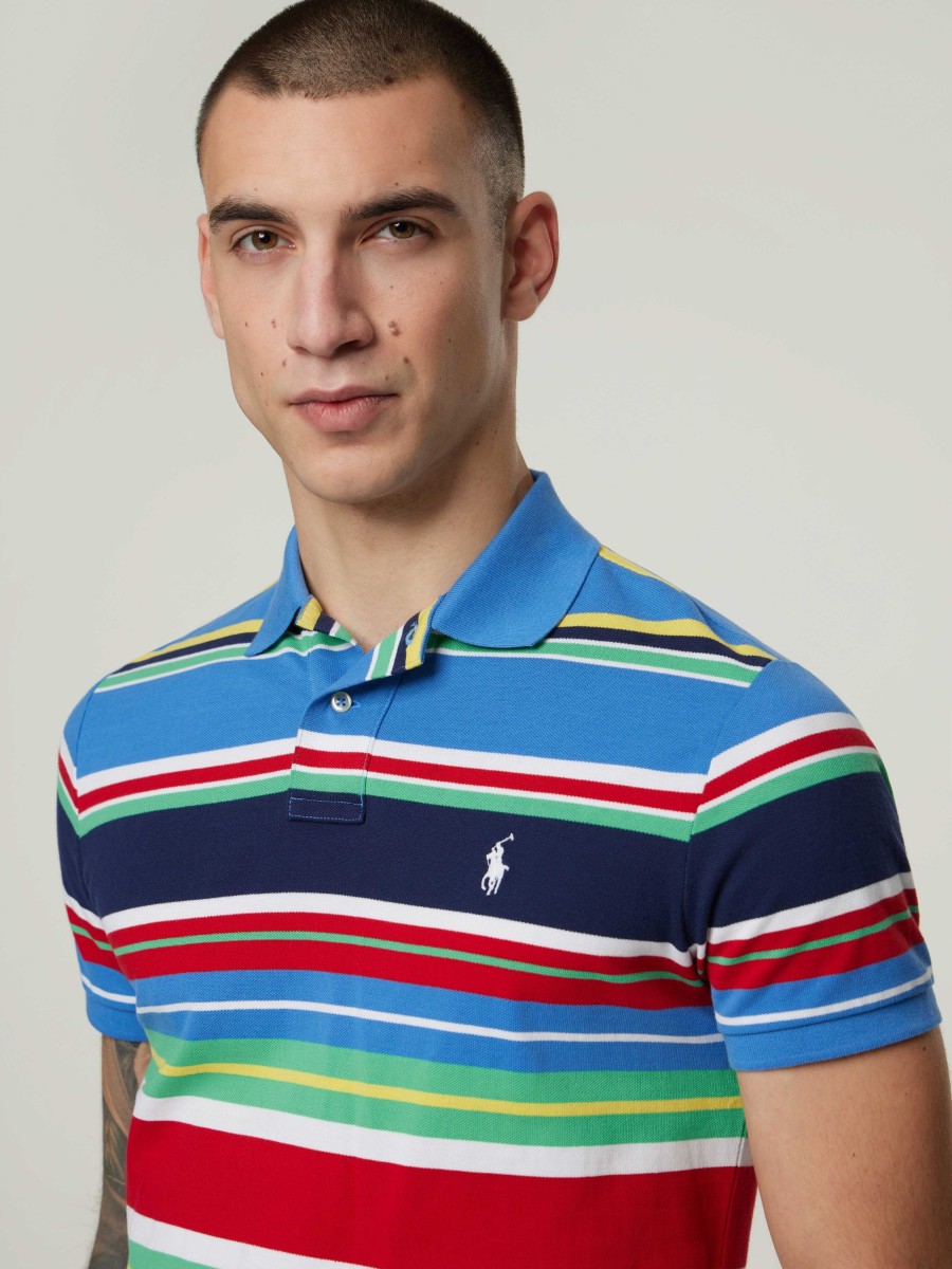 Manner Polo Ralph Lauren Men Polo-Shirts | Polo-Shirt Im Custom Slim Fit Multicolor