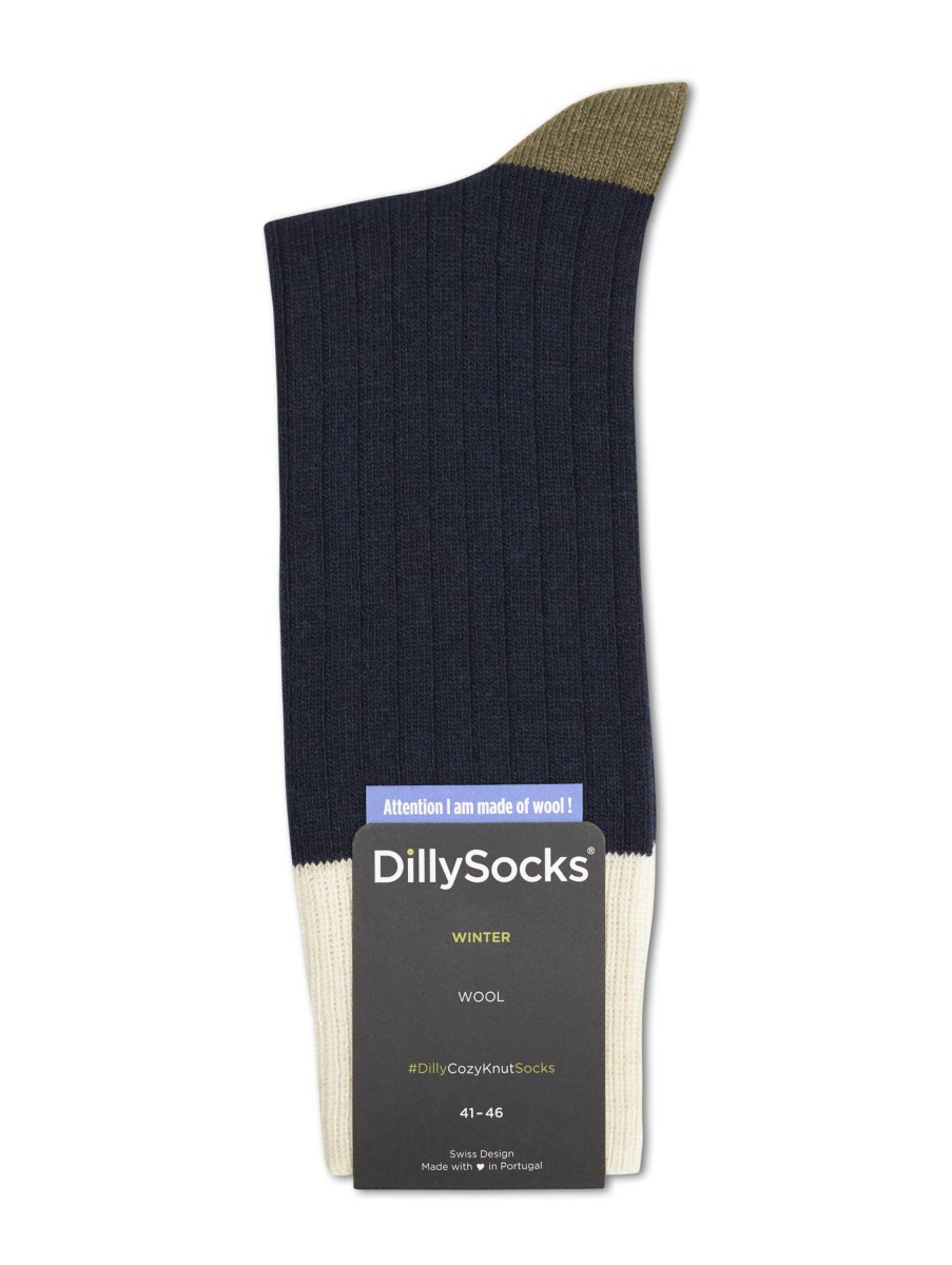 Manner Dilly Socks Wasche & Loungewear | Wollsocken Marine