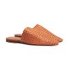 Frauen Label17 Sandalen & Sandaletten | Geflochtene Mules Cognac