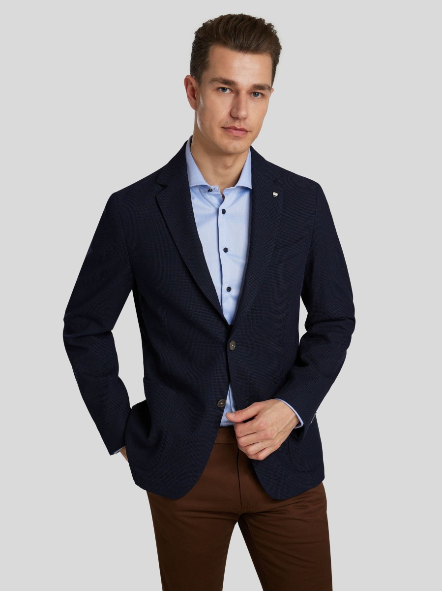 Manner BOSS Men Vestons | Veston Im Slim Fit Hanry Marine