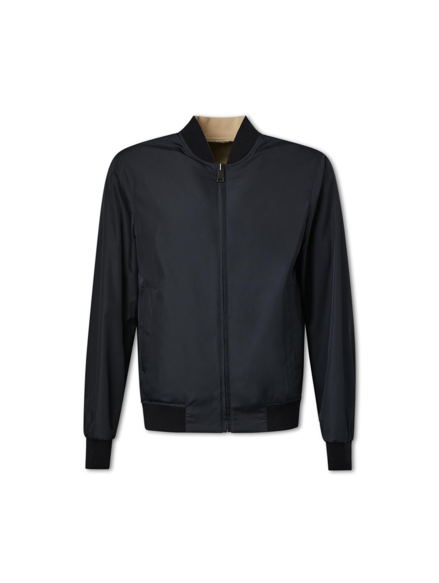 Manner Canali Jacken | Blouson Reversible Marine