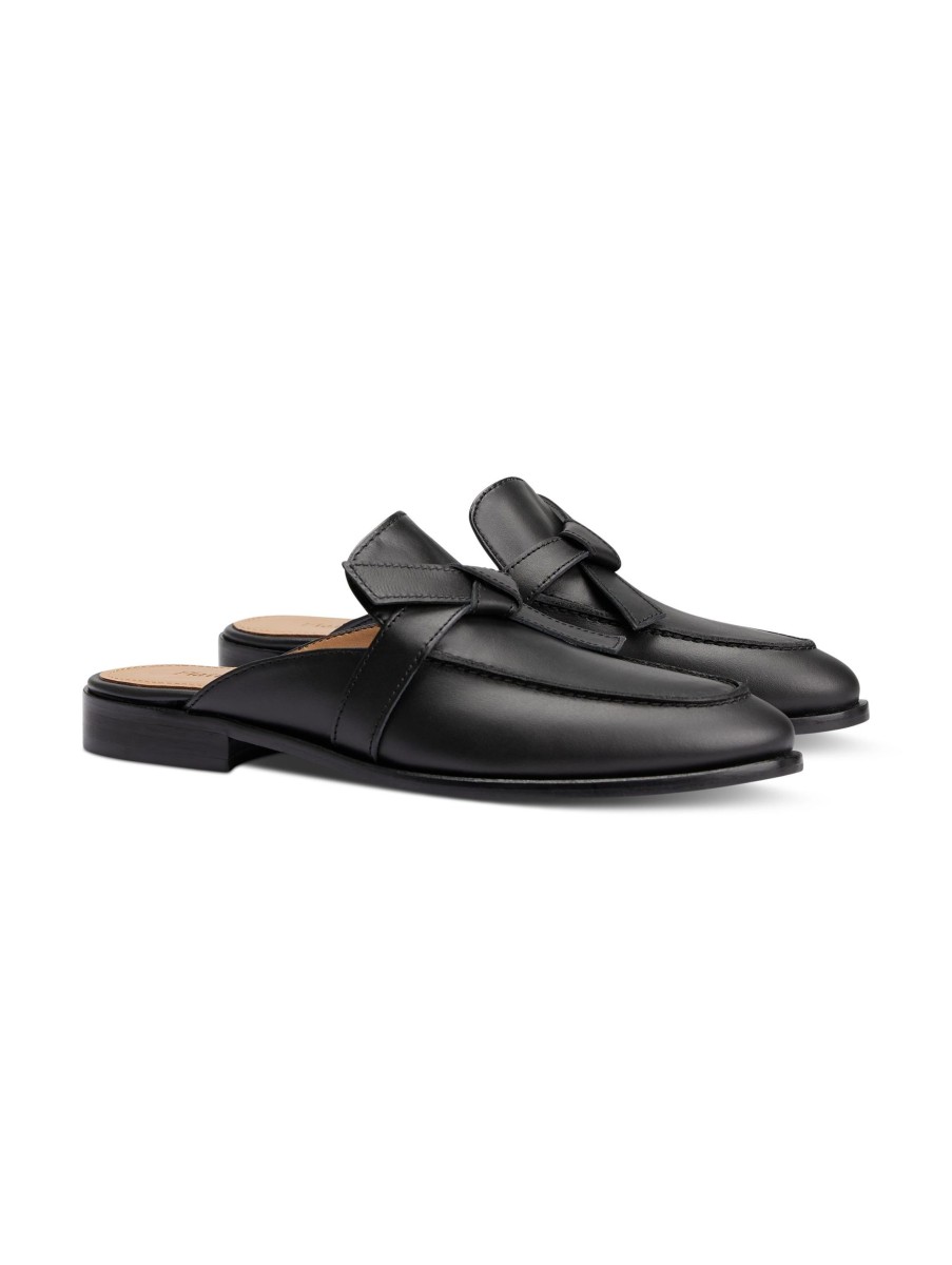 Frauen Flattered Halbschuhe | Loafer Mule Schwarz