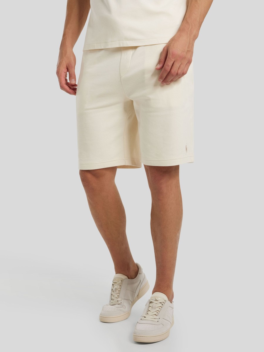 Manner Polo Ralph Lauren Men Shorts | Sweatshorts Mit Logo Ecru