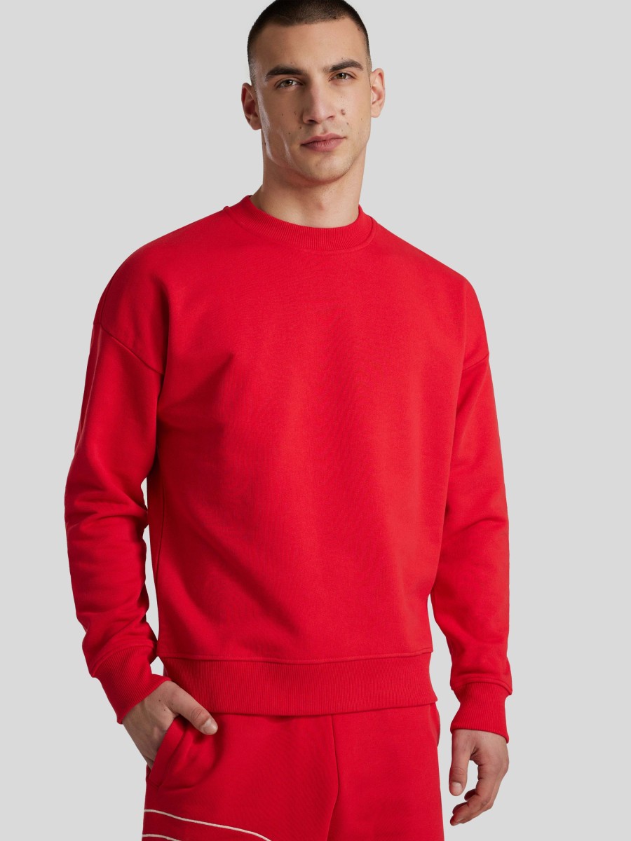 Manner Diesel Hoodies & Sweatshirts | Sweatshirt S-Rob-Megoval Rot