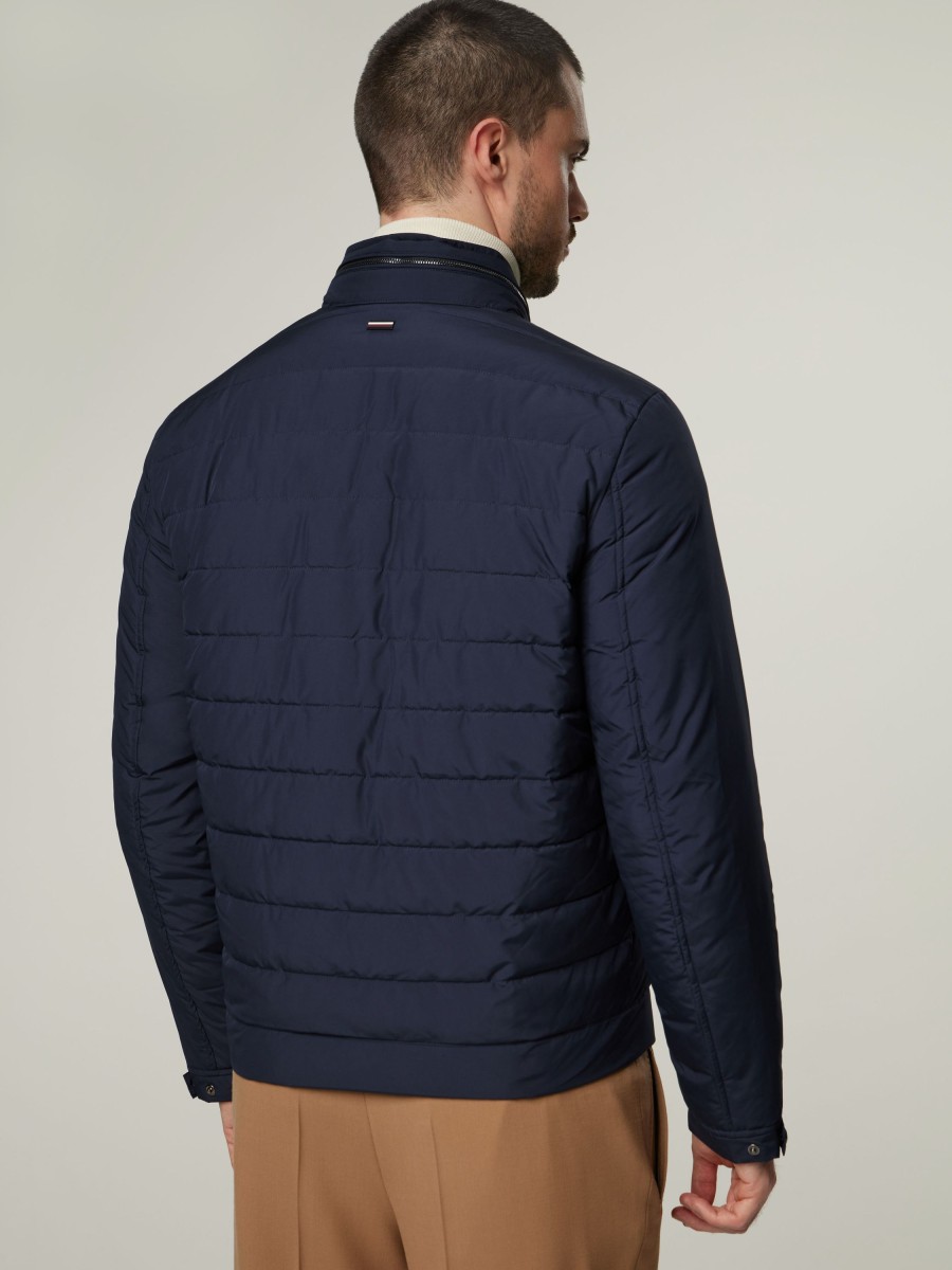 Manner Tommy Hilfiger Jacken | Steppjacke Marine