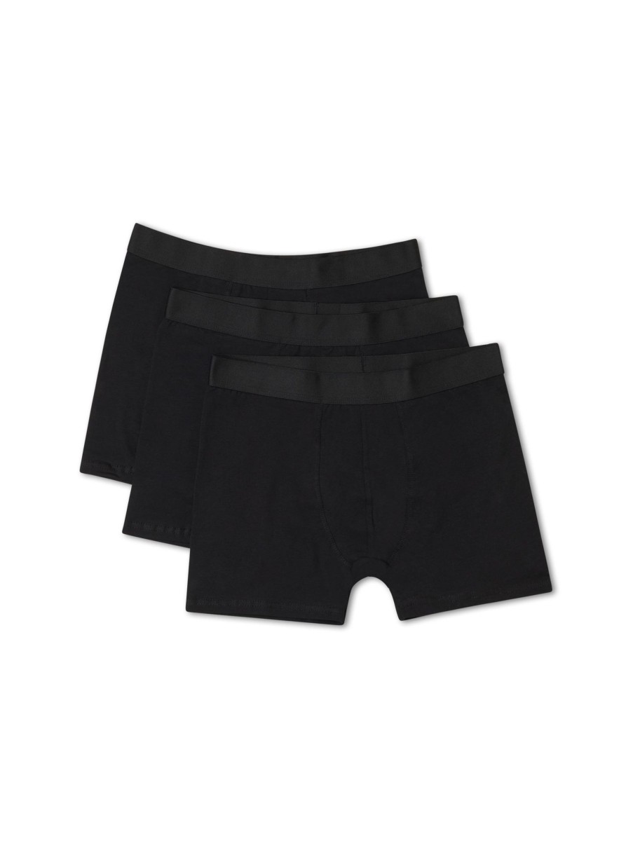 Manner Paul Kehl Wasche & Loungewear | Boxershorts 3Er Set Schwarz